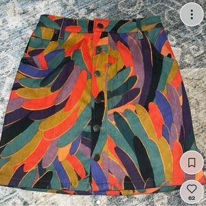 Farm rio corduroy skirt XS